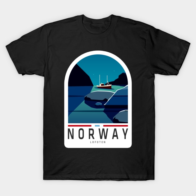 Norway Landscape Sticker, Norway lovers, Happy country, Travel T-Shirt by norwayraw